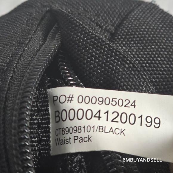 Carhartt x Climate Pros Black Waist Pack‎ Fanny Hip Bag Water Resistant - Picture 4 of 8